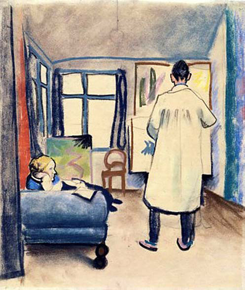 Franz and Maria Marc in the Studio